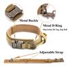 Tactical Dog Collar 7 Optional Colors Heavy Duty Metal D-ring Adjustable Military Training Collar For Medium Large Dog