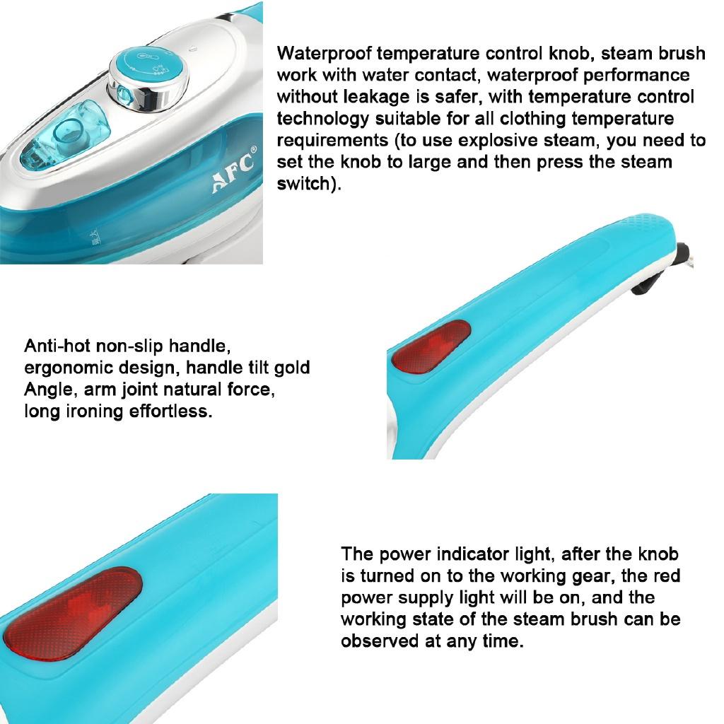 220V Household Steamer Vertical Steam Ironing Machine with Steam Iron, Brush, Iron for Ironing Clothes for Home 1000w