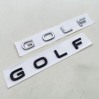 Nuevo Logo 3D ABS Cromo Negro Emblema Golf Letras Insignia Pegatina Maletero Trasero Coche Para Golf MK7 MK7.5 MK8 Accesorios Estilo Automóvil