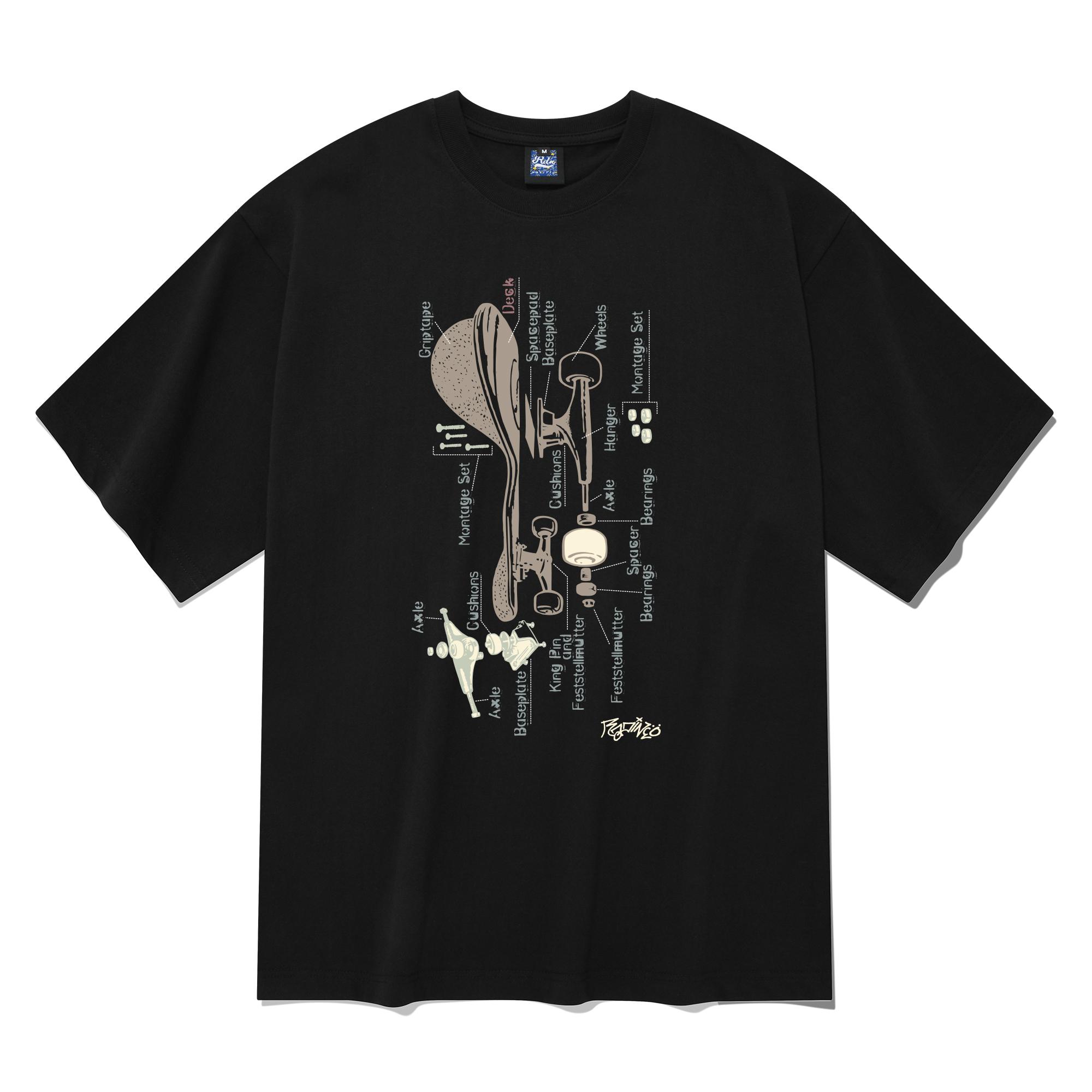 Radineo Assembly Short Sleeve T-Shirt Black L