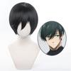 Eileen Blue Locks Rin Wig, Heat-Resistant, Anime Wig, Disguise Wig for School Festivals (Includes Net)