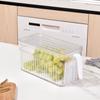 Refrigerator Food Storage Box with Handle