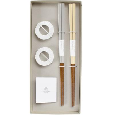 Paar Essstäbchen Geschenk 2 hergestellt in Essstäbchen für Paar von im Inland hergestellten Spülmaschinen Hochzeitsgeschenk Geschenkverpackung inklusive Wakasa-nuri Set, Sets, 22,5cm,