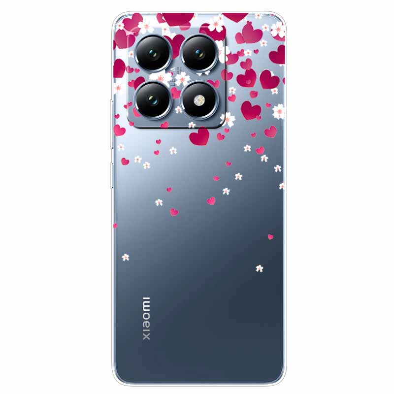 For Xiaomi 14T Case Transparent Cute Soft Silicone TPU Coque for Xiaomi 14t Pro Phone Cover Clear Capa Mi14T 14 t 14tPro Shells
