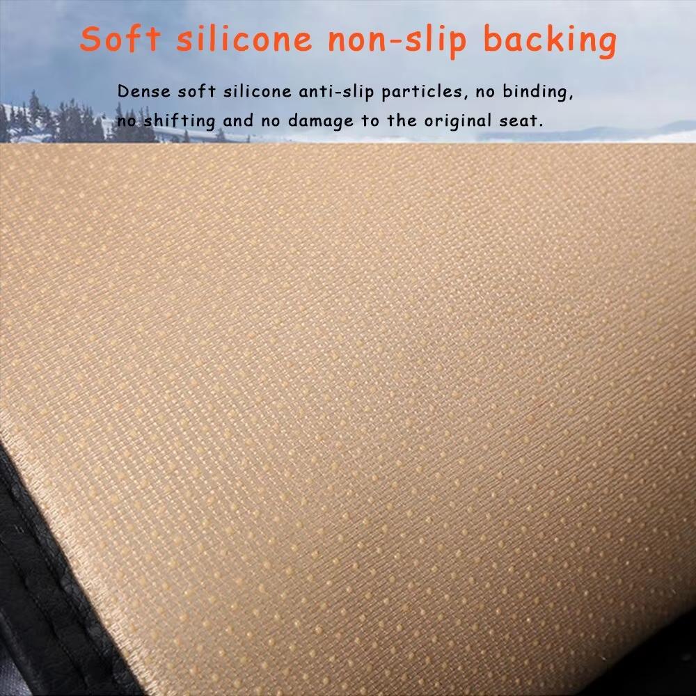 Universal anti slip warm winter SUV car seat cover front rear seat cushion linen seat cushion breathable protective cushion auto