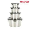 304 Stainless Steel Bento Lunch Box with Lid Food Containers Fresh-keeping Box Home Leak-Proof Storage Box 1100ml 2200ml 600ml