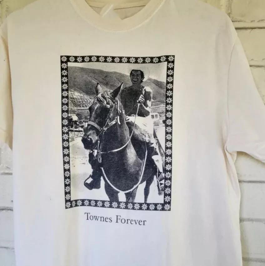 Townes Van Zandt Townes Forever, remake white shirt, cotton AE397 Unisex T-Shirt XXXL