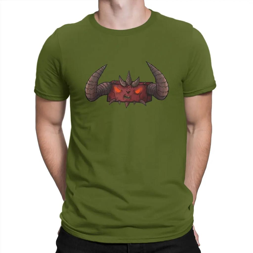 Cute Men T Shirts D-Diablo Vintage Tee Shirt Short Sleeve O Neck T-Shirt Pure Cotton Summer Clothing