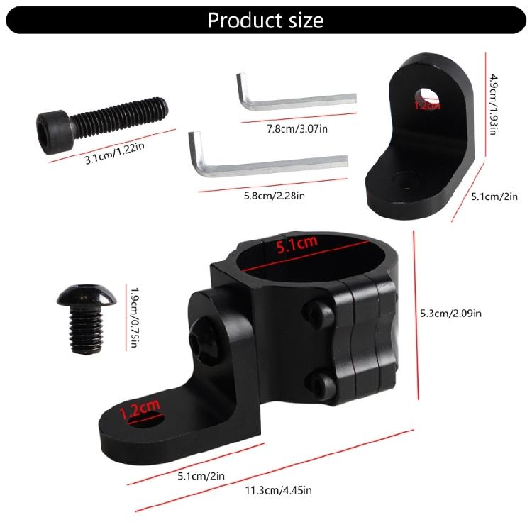 Aluminum Flag Mount Easy Installation UTV Whip Light Mount for Light Bar Adjustable Mounting Bracket 360 Degree Rotation