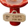 4 PCS Bee Watering Station Flower-Shaped Butterfly Feeder Colorful Butterfly Bee Bath Bowl for Outdoor Garden