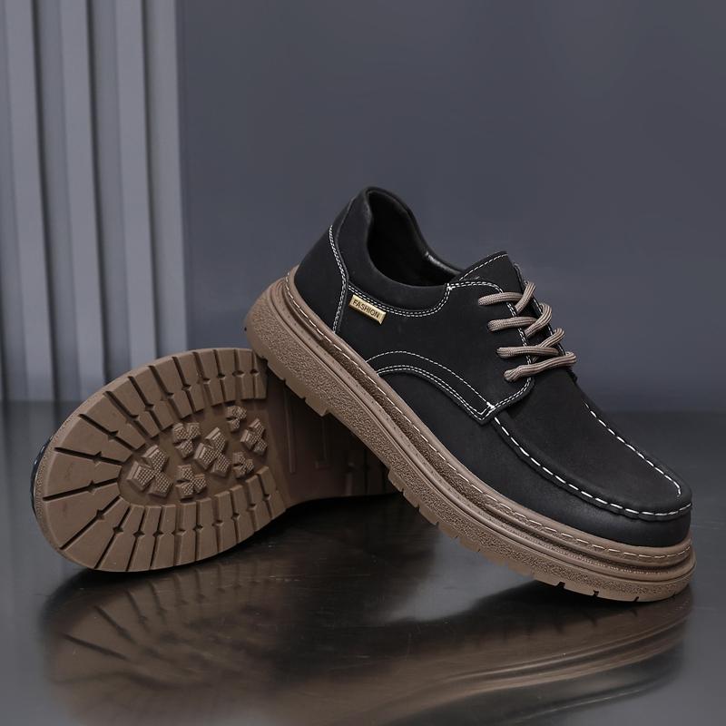 

Модная золотая рассада, ретро деловая обувь для мужчин, зима, осень, натуральная коровья кожа, повседневная обувь для скейтборда, мужская трендовая обувь для отдыха 44 чёрный