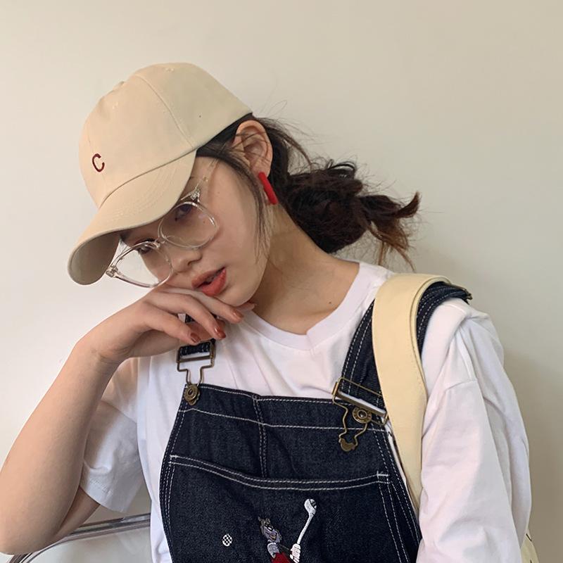 

Burgundy Hat Female Spring Summer Versatile Cap Hip-Hop Baseball Hat Male Hip Hop Sunscreen Black Adjustable бежевый