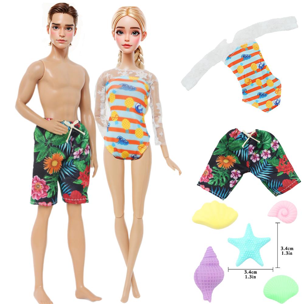 

Модная кукольная одежда для куклы Барби для куклы Кена 11,5 летняя кукольная одежда купальник короткие штаны мини-пластиковые раковины детские игрушки аксессуары