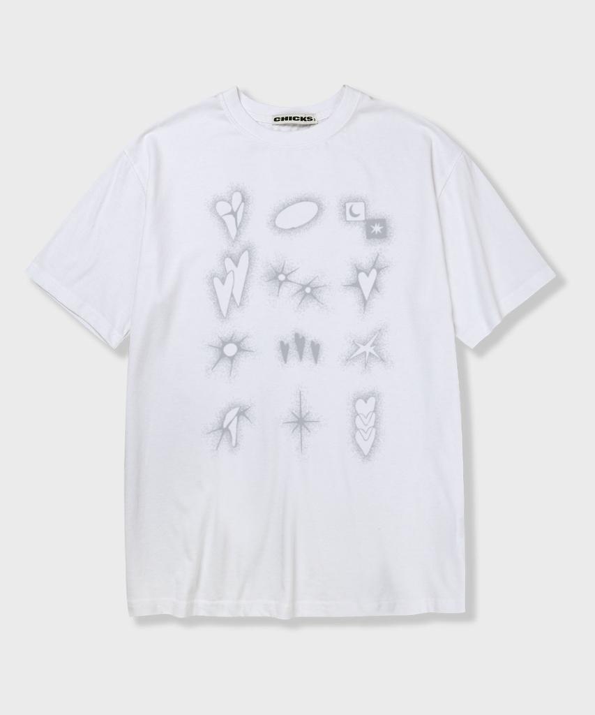 CHICKS Cosmic Love Short Sleeve T-Shirt Black