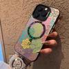 Summer Ins Leaves Phone Case For IPhone 17 16 15 14 13 12 11 Pro Max Air Magnetic Matte Laser Metallic Phone Funda