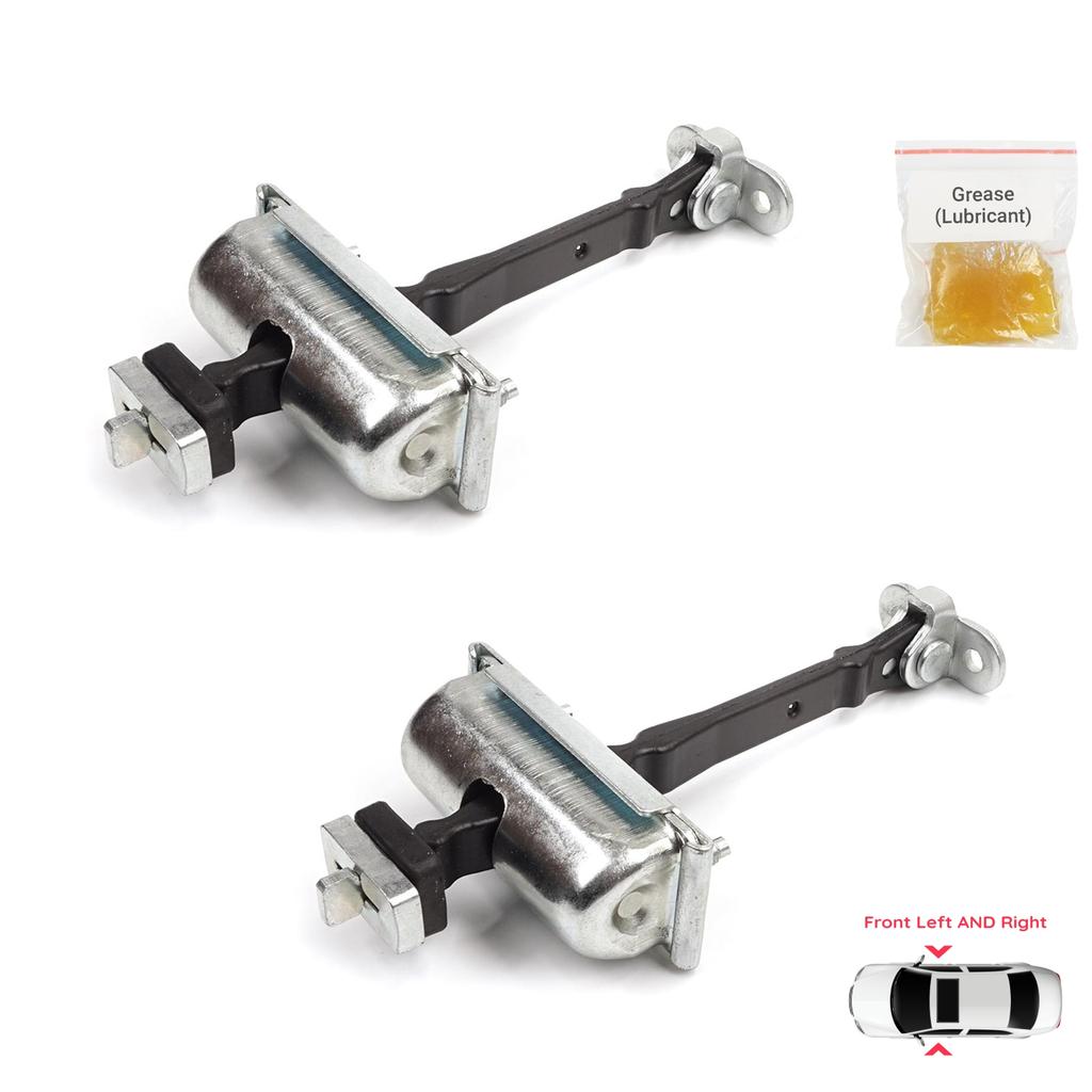 BDP939-1 2 Pieces Front Left AND Right Door Catch Hinge Brake Stop Check Strap Limiter for Jaguar S-Type X200 1999-2008 XR835423552AA