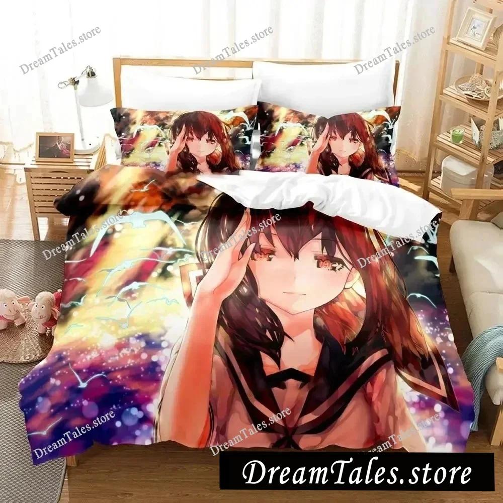 New Kantai Collection Bedding Set Single Twin Full Queen King Size Bed Set Adult Bedroom Duvet Cover Sets 3D Print Game Anime