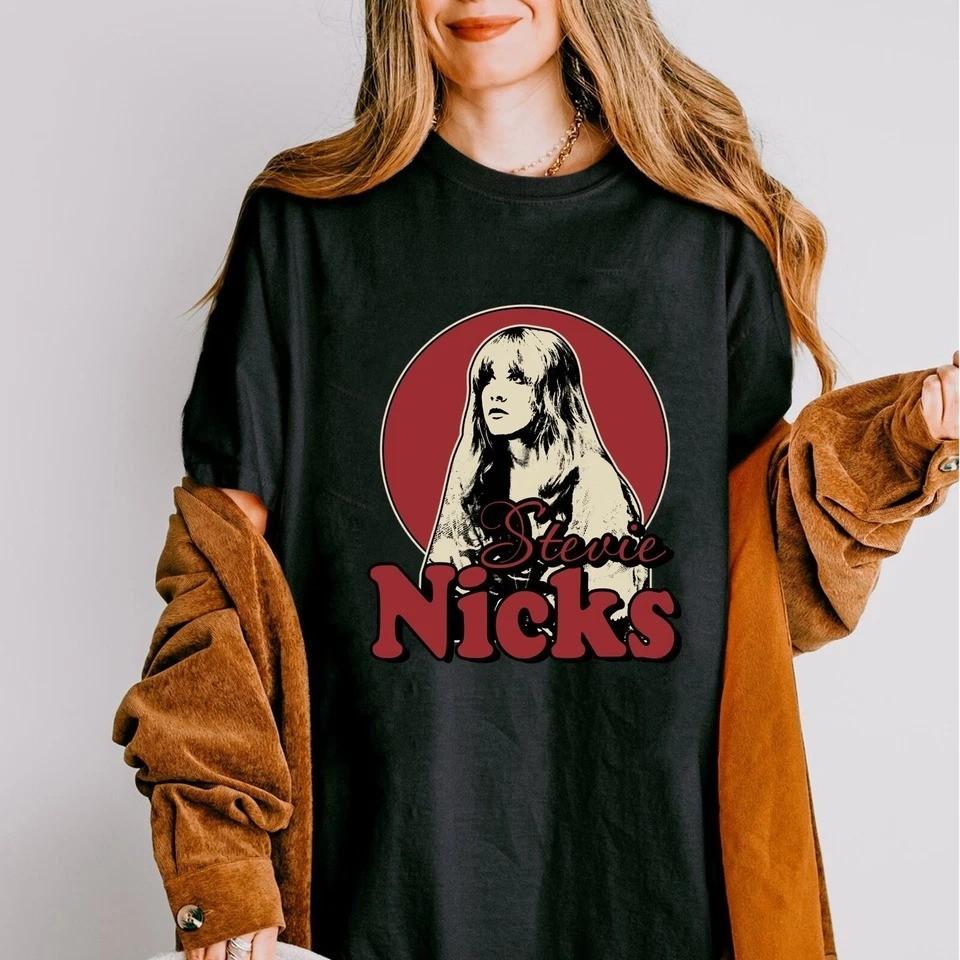 Retro Stevie Nicks Shirts Vintage Stevie Nicks Tour Shirts for 80s Rock Fans Unisex T-Shirt M