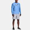 Under Armour Logo Print Training Round Neck Long Sleeve T-Shirt Men Tops Carolina-Blue 1361272-475