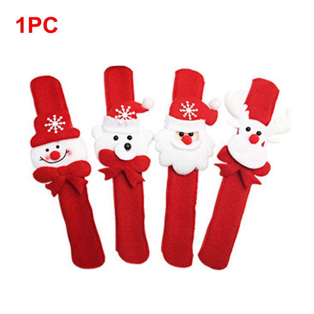 Bear Children Toys Xmas Gift Snowman Santa Claus Christmas Wrist Strap Patting Circle Bracelet