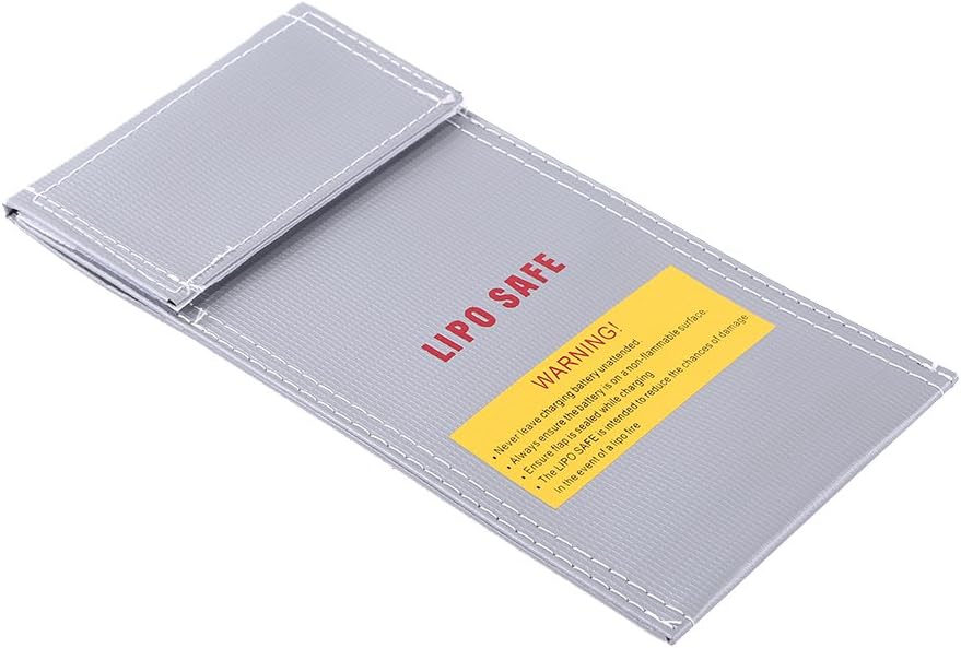 RC Battery Safety Bag – Fireproof and Explosion-Proof Lipo Charging Sack – Protective Storage Pouch 100x200mm