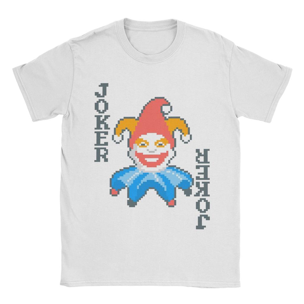 Vintage Balatro Jokers Playing Card T-Shirt Men Round Neck Short Sleeve Top Tee  Cotton Summer TopsTops