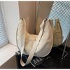 Canvas Bag Women's Large-capacity New Niche Feeling Summer Shoulder Messenger Bag Versatile Commuter Dumpling Bag