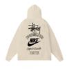 Mens Oversized Hooded Sweatshirt With Bold Letter Print Cotton Blend Loose Fit Daily Wear
