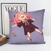 Spy X F-Family A-Anya Pillow Case Square Pillow Bedroom Sofa Leisure Comfort Cushion Car Living Room Home Decoration
