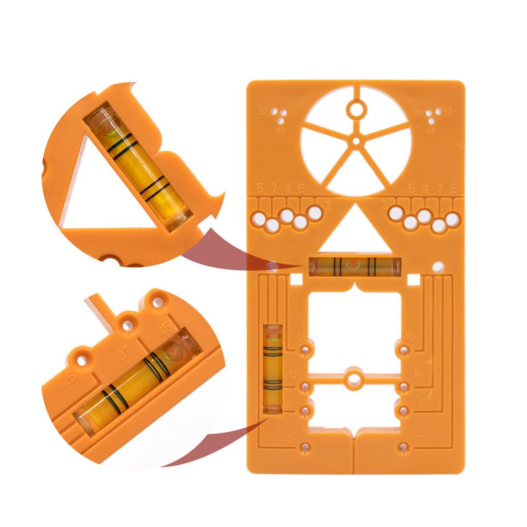 Hinge Boring Jig Kit with Builtin Level Bubble for Cabinet Door Installation 35mm Adjustable Hole Precision Tool