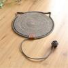 Cotton Rope Cats Scratcher Tool Round Scratching Post Mat Cats Scratch Pad for Cats Helps Maintain Claw Provide Fun