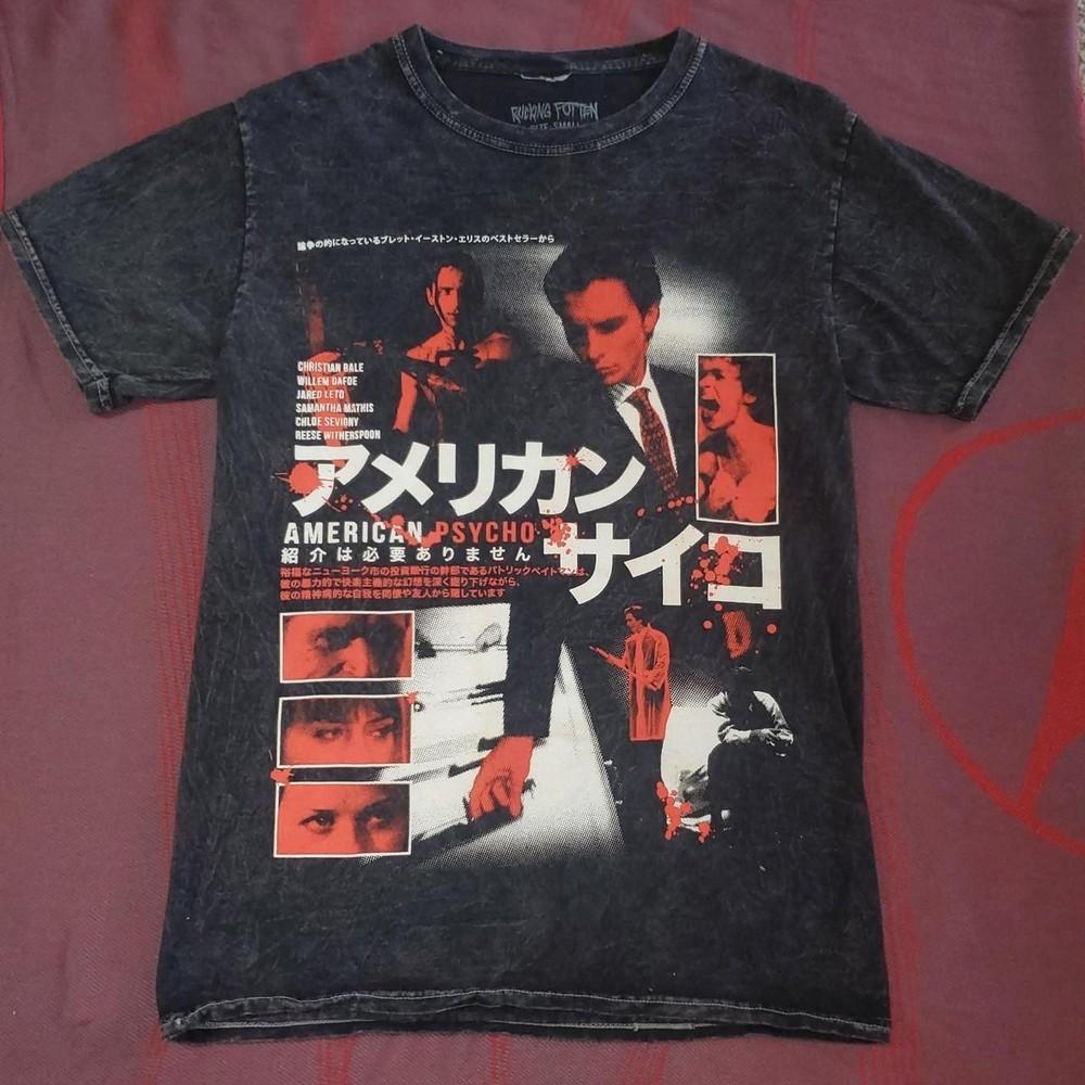 Vtg style American Psycho horror movie short sleeve black classic shirt KV38283 Unisex T-Shirt XXXL