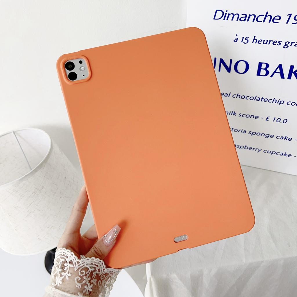 Pro iPad Pro 11 (2024) Pouzdro Soft TPU s povrchem jako kůže pro ochranu tabletu