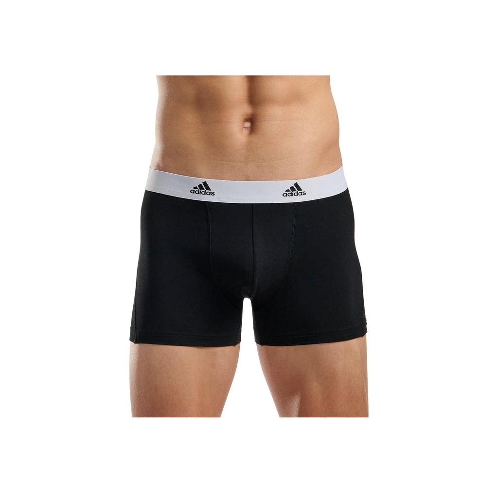 Adidas Letter Waist Design Elastic Comfortable Quick-Dry Sports Boxer Shorts 2-Pack Men Shorts Black 4A1M20