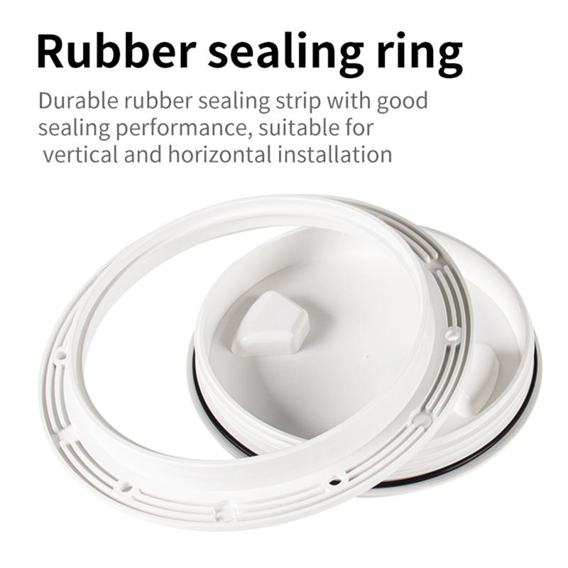 6 Inch Marine Boat Access Hatch Cover Twist Screw Out Deck Plate ABS Round Inspection Hatch For Boat Hatch