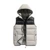 Cotton vest men's fashion autumn and winter large size thickened outer wear vest vest vest trend casual hooded vest jacket