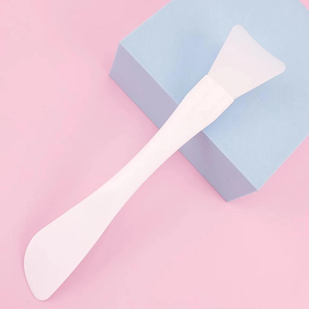 Silicone Facial Mask Brush Soft  Mud Film Brush DIY Film Adjusting Beauty Tool  Wholesale Head with Scraper Integrated Dual-use