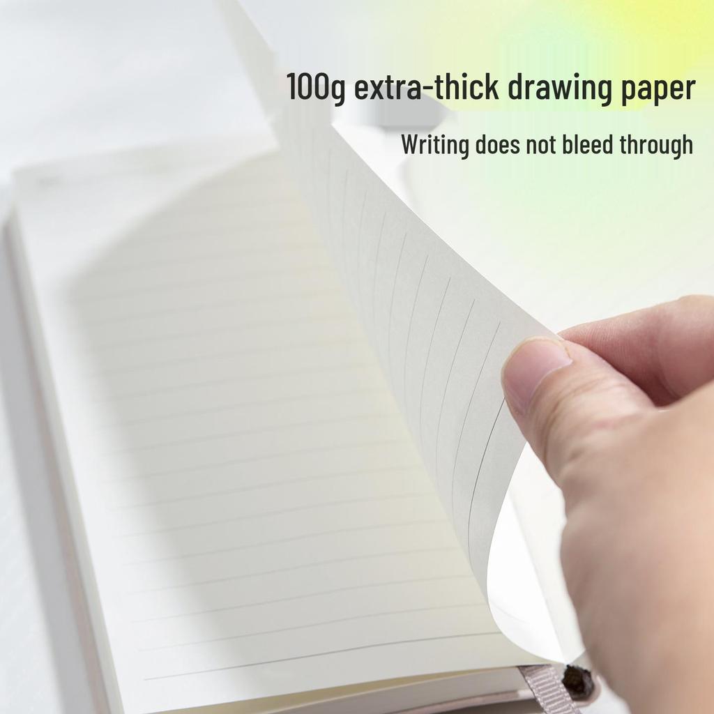 Fabric-Textured A6 Patterned Planner: Compact, Thickened Pocket Diary for Office and Business.
