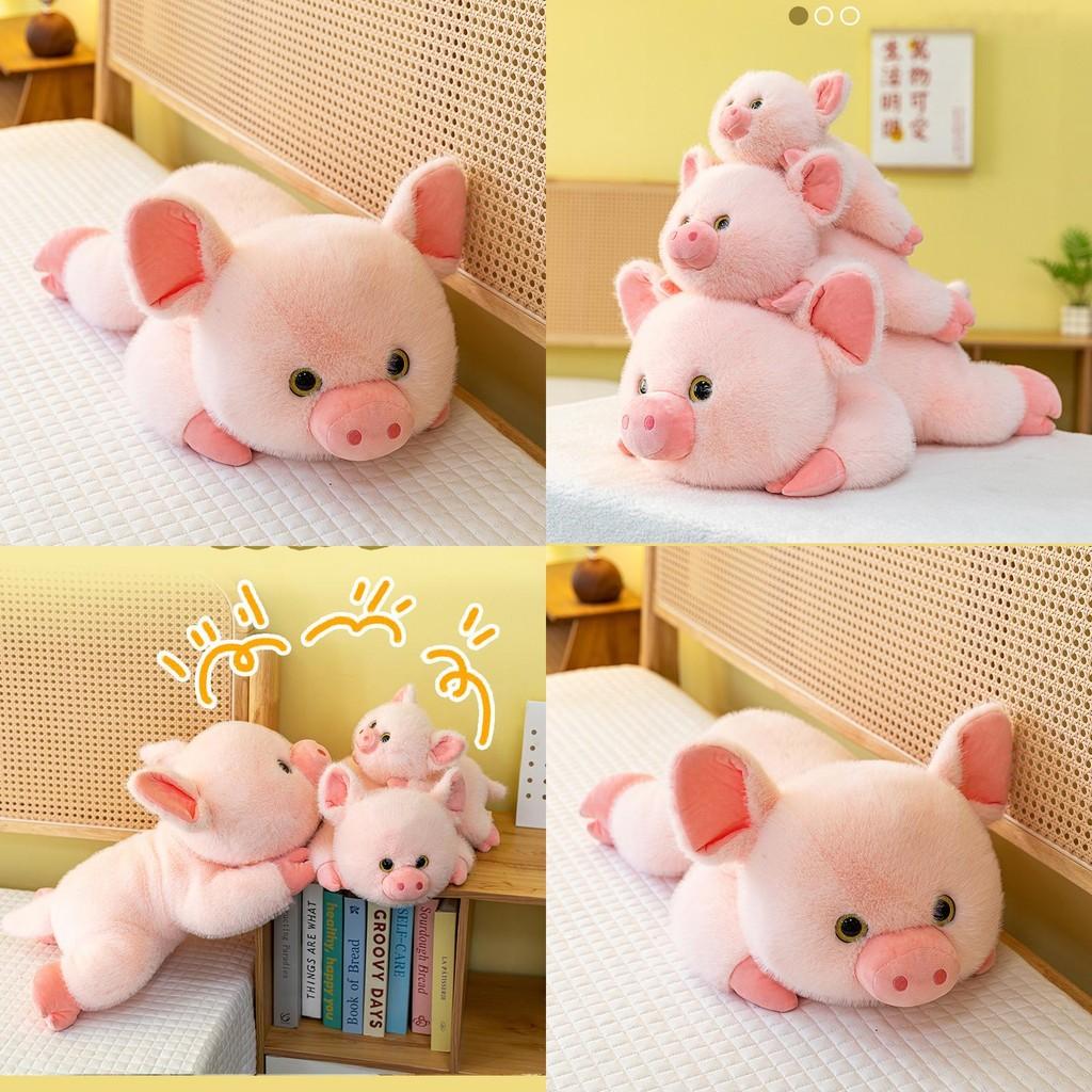 Cute Pig Animal Plushie With Short Hair For Kids Play And Decor