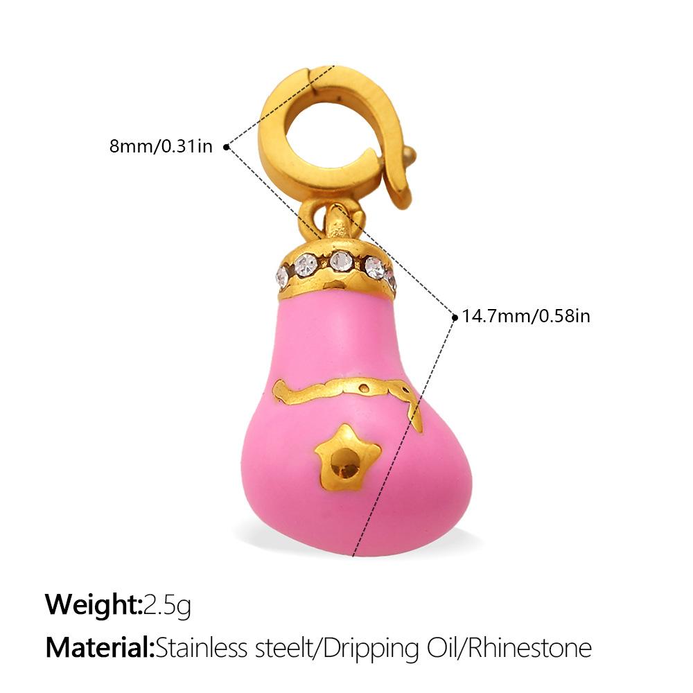 Fashion summer seaside wind DIY castle mushroom multi-element bikini buckle pendant cute enamel accessories