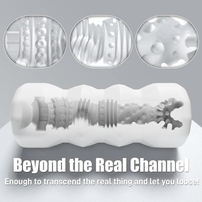 Male Masturbator Cup 3D Realistic Pocket Pussy Sleeve for Realistic Pocket Pussy Stroker Textured Reusable Soft Stretchy Adult Men Sex Toys