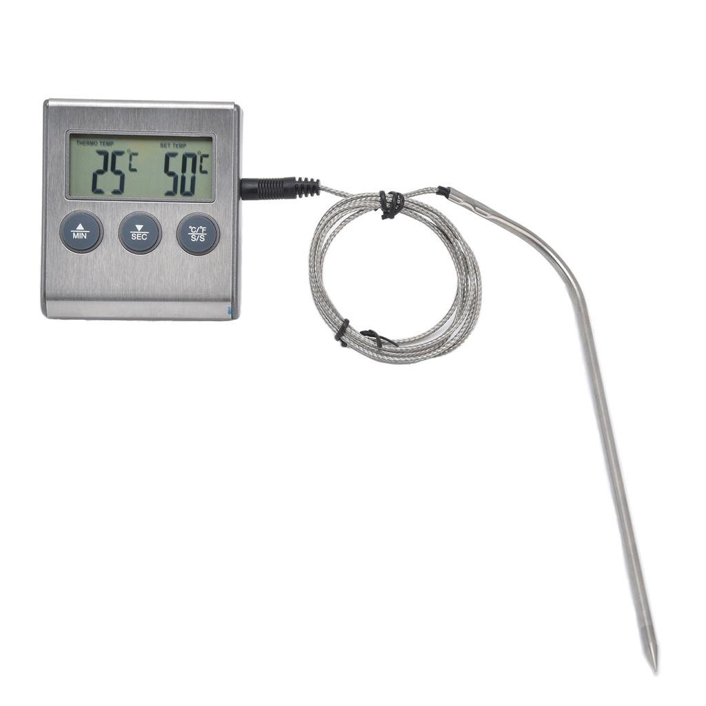 Digitale Touchscreen-Lebensmittelthermometer Hohe Genauigkeit Wasserdicht Tragbare Fleischthermometer für Kochen Grillen Küche