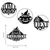 Custom Metal Halloween Sign Personalized Family Name Spooky Wall Art Decor