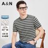 High end White Factory Silk Summer Thin Knitted T-shirt with Mulberry Silk for Men