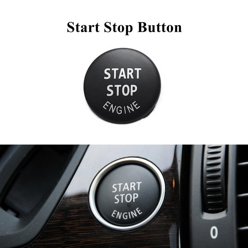 Dashboard Ac Vent Grille Slider Rear Trunk Switch Start Stop Button Venlitation Ac Buttons Ignition Caps For BMW X5 X6 E70 E71