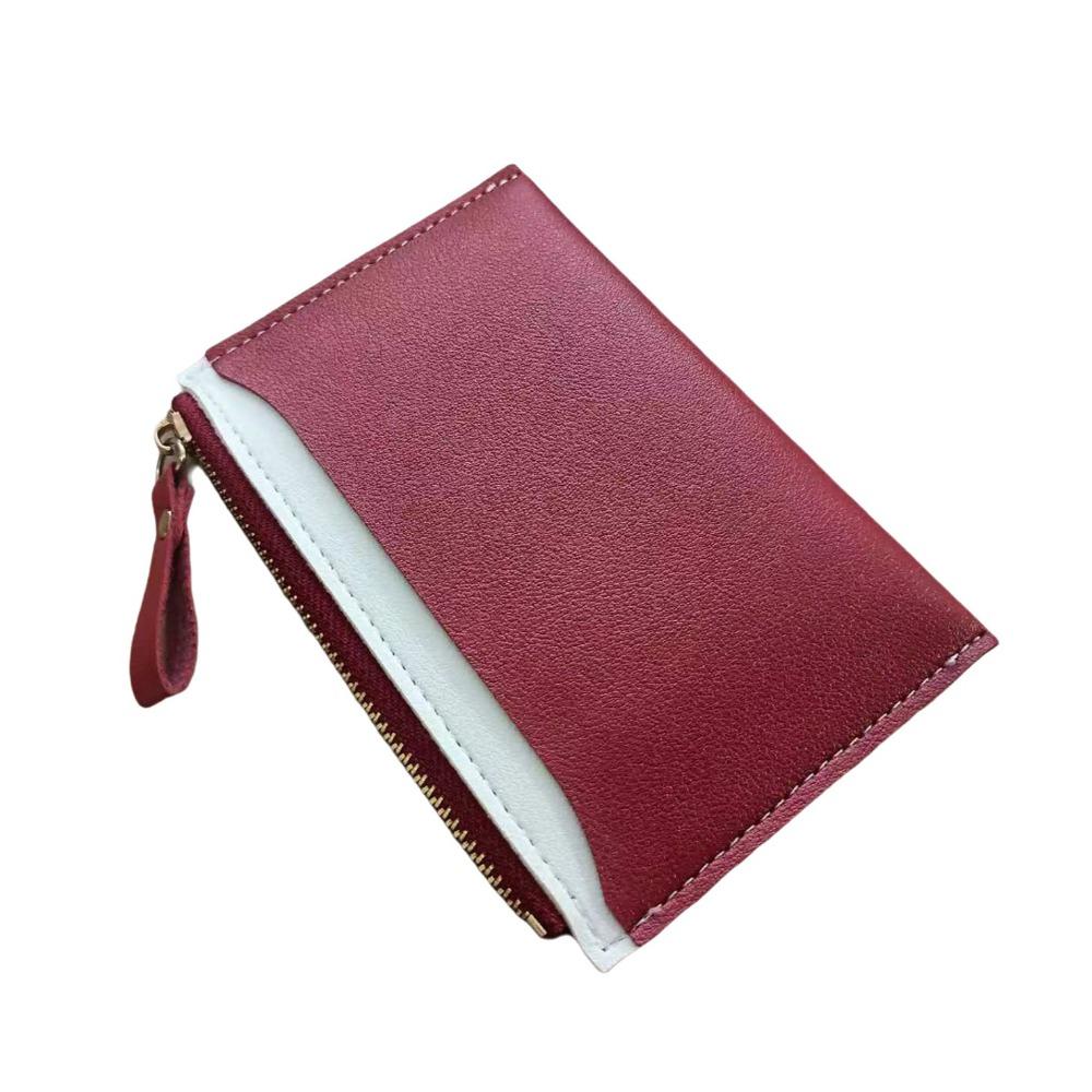 Portable PU Leather Women Coin Wallet Multi-card Slot Waterproof Card Bag Ultra-Thin Short Wallet Daily Use