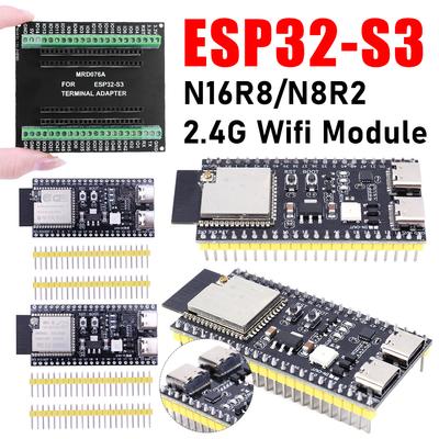 Carte de développement ESP32 S3 Double Type-C Carte d'extension WiFi Module WiFi 2,4G BT pour Arduino 8 Mo PSRAM 16 Mo FLASH N16R8 44 Broches