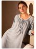 Rochie Pijama din Dantelă pentru Femei Primăvara 2026 - Stil Prințesă Dulce Japoneză, Mânecă Lungă, Material Ușor pentru Interior și Exterior