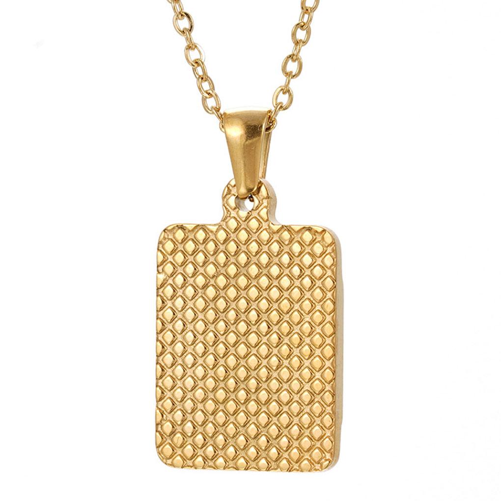 22 Monagram Hexagon A-Z Gold Filled Initial Letter Pendant Necklace Chain Unisex