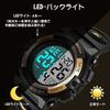 Childrens Wristwatch Kids Digital Boys Sports Watch Waterproof Multifunctional 50 Meters LED Display Alert Stopwatch Date Day Week Outdoor Entrance